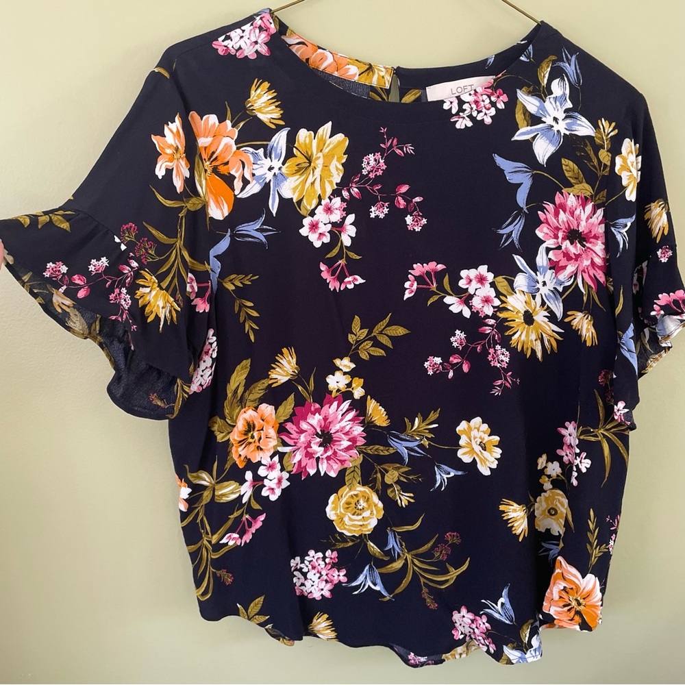 Loft Floral Blouse XL